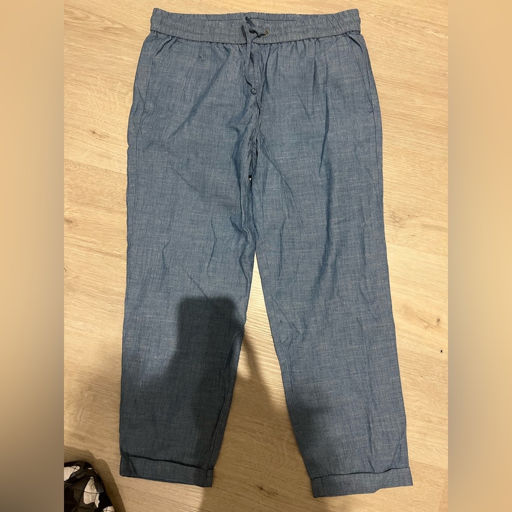 Jcrew Chambray drawstring pant